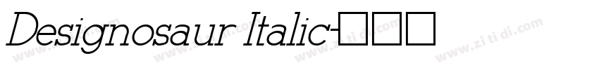Designosaur Italic字体转换